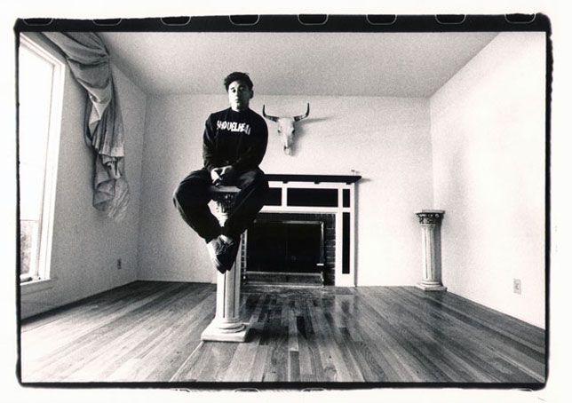 Portrait of Steve Caballero in his home, Campbell, California, 1991.